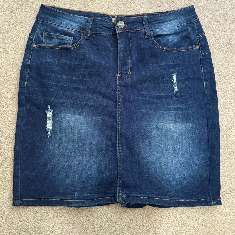 Plus size Jean skirt!!